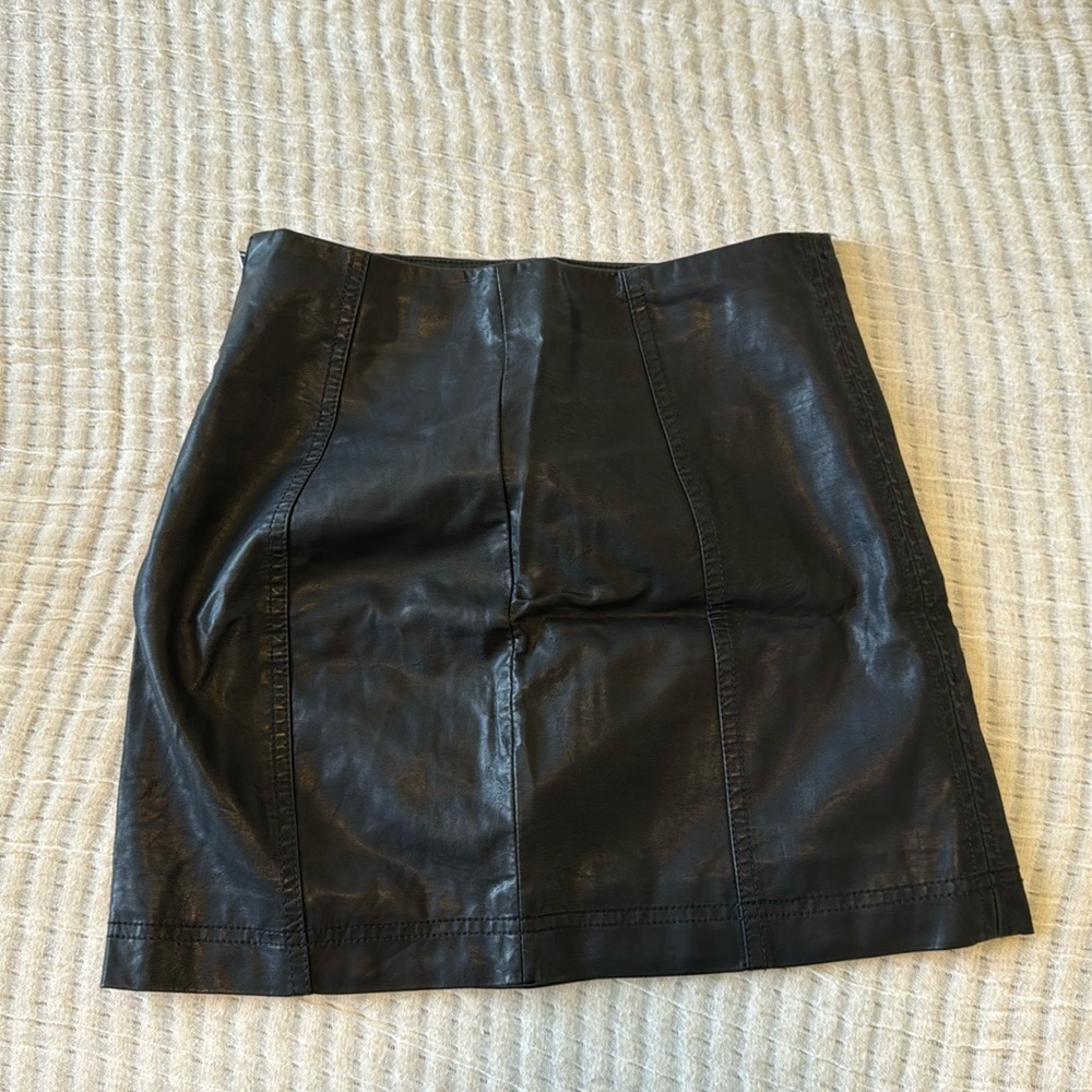 Freepeople leather skirt